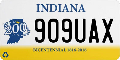 IN license plate 909UAX