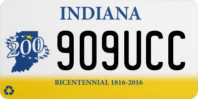 IN license plate 909UCC