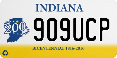 IN license plate 909UCP
