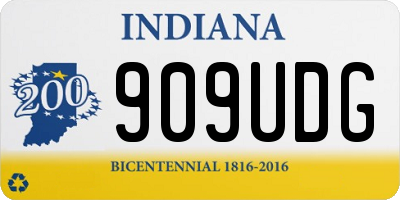 IN license plate 909UDG