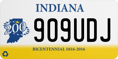 IN license plate 909UDJ