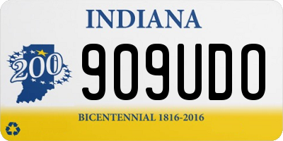 IN license plate 909UDO