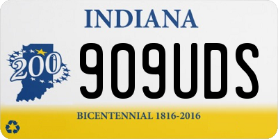 IN license plate 909UDS