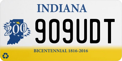 IN license plate 909UDT