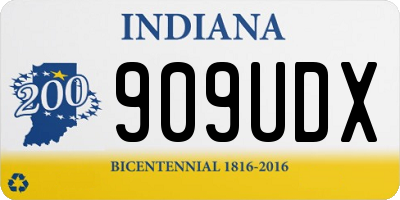 IN license plate 909UDX