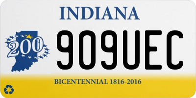 IN license plate 909UEC