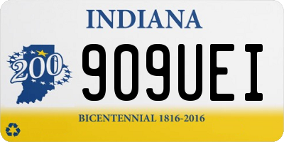 IN license plate 909UEI