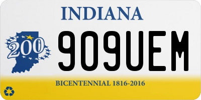 IN license plate 909UEM