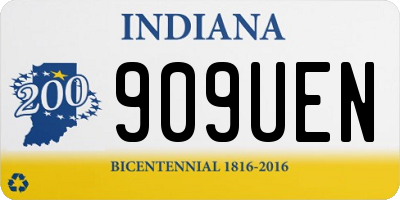 IN license plate 909UEN