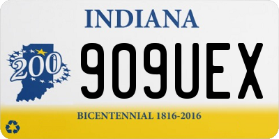 IN license plate 909UEX