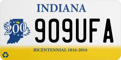 IN license plate 909UFA