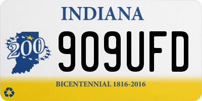 IN license plate 909UFD