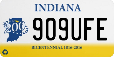 IN license plate 909UFE