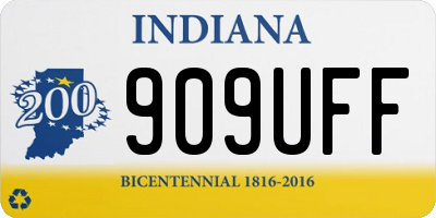 IN license plate 909UFF