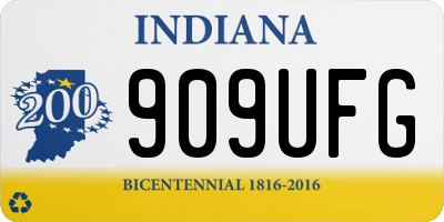 IN license plate 909UFG