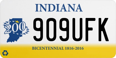 IN license plate 909UFK