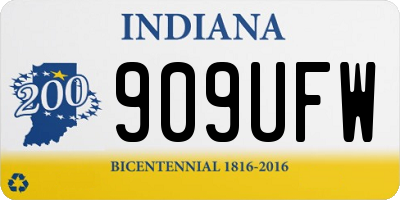 IN license plate 909UFW