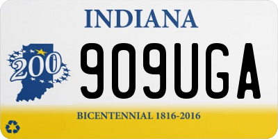 IN license plate 909UGA