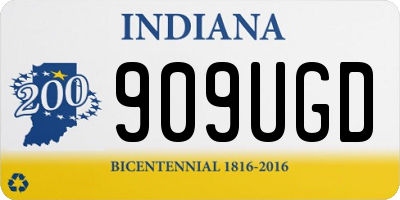 IN license plate 909UGD