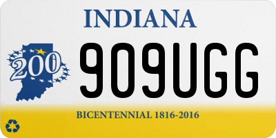 IN license plate 909UGG