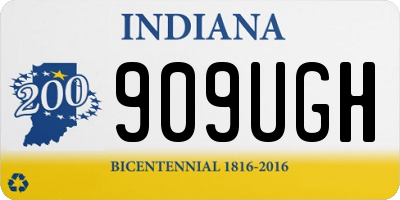 IN license plate 909UGH
