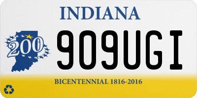 IN license plate 909UGI