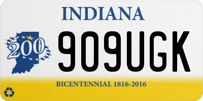 IN license plate 909UGK
