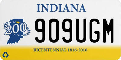 IN license plate 909UGM