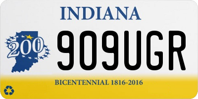 IN license plate 909UGR