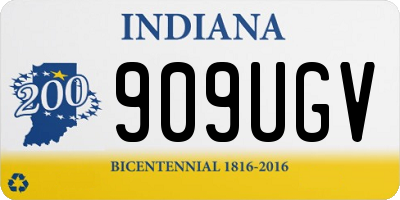 IN license plate 909UGV