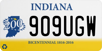 IN license plate 909UGW