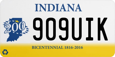 IN license plate 909UIK