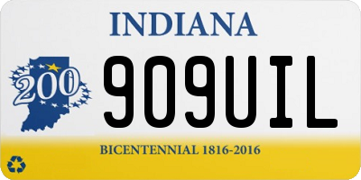 IN license plate 909UIL