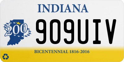 IN license plate 909UIV