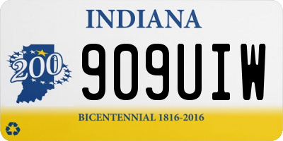 IN license plate 909UIW