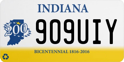 IN license plate 909UIY