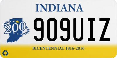 IN license plate 909UIZ