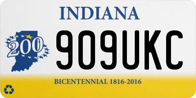 IN license plate 909UKC