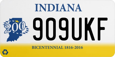 IN license plate 909UKF