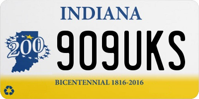 IN license plate 909UKS