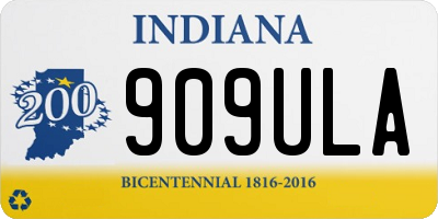 IN license plate 909ULA