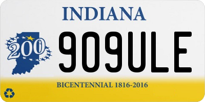 IN license plate 909ULE