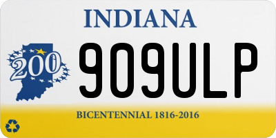 IN license plate 909ULP