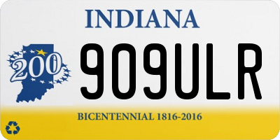 IN license plate 909ULR