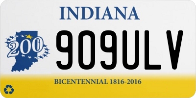 IN license plate 909ULV
