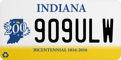 IN license plate 909ULW