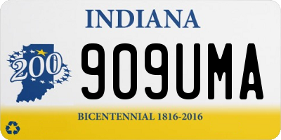 IN license plate 909UMA