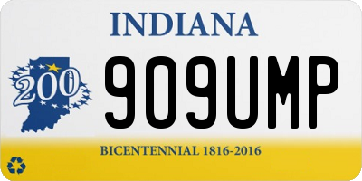 IN license plate 909UMP