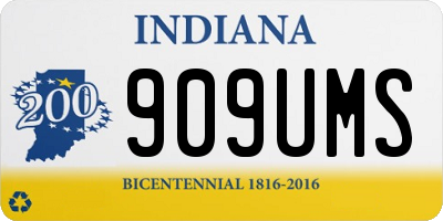 IN license plate 909UMS