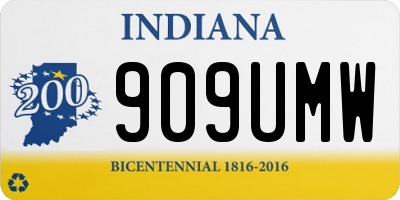 IN license plate 909UMW